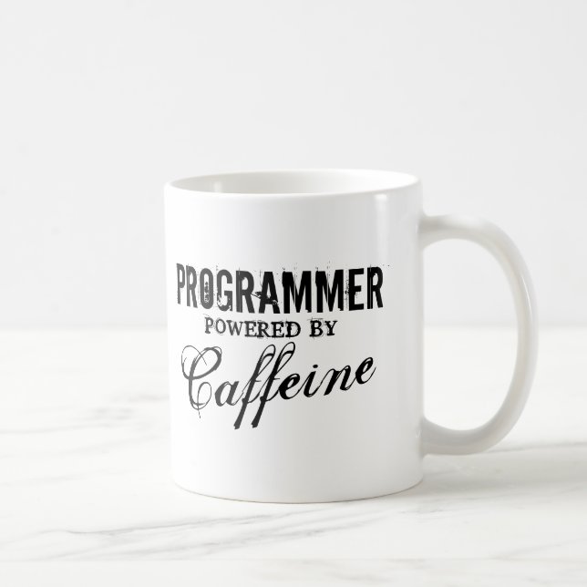 Programmer power by caffeine coffee mug (Right)