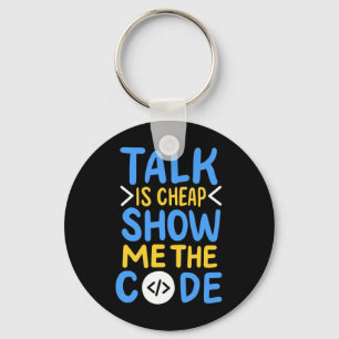 Programmer Show Me The Code Key Ring