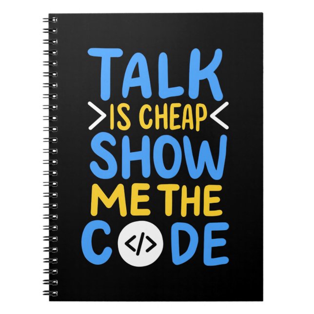 Programmer Show Me The Code Notebook (Front)