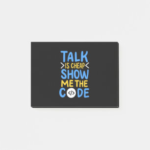 Programmer Show Me The Code Post-it Notes