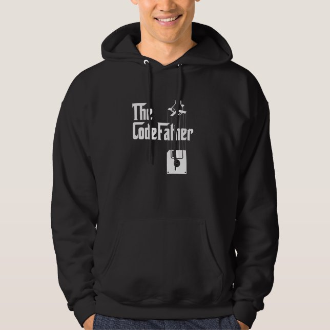 Programmer The Codefather Coder Graphic Hoodie (Front)