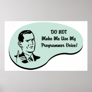 Programmer Voice Poster