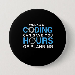Programmer Weeks Of Coding 7.5 Cm Round Badge