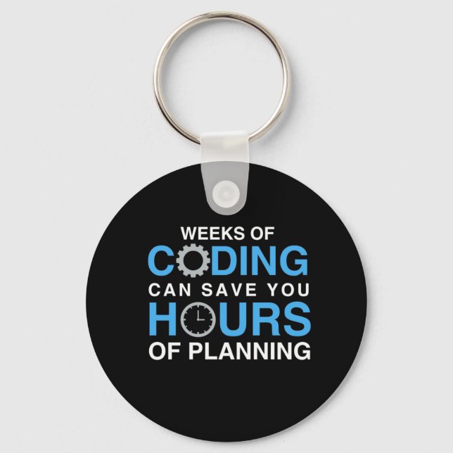 Programmer Weeks Of Coding Key Ring (Front)