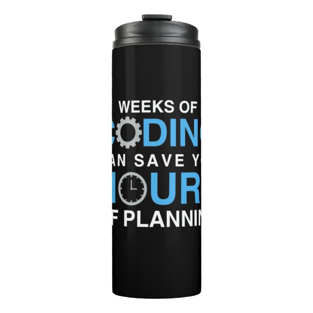 Programmer Weeks Of Coding Thermal Tumbler (Front)