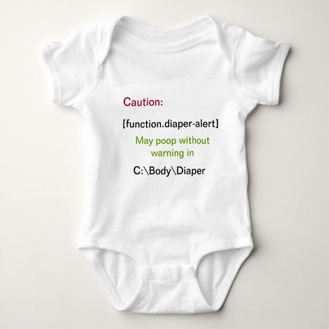 Programmer's Baby Poop Shirt (Front)
