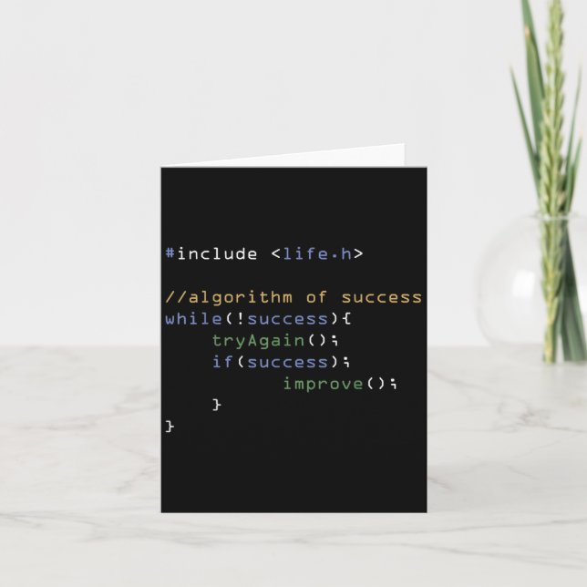 Programmers Computer Science Meme Coding Humour  Card (Front)