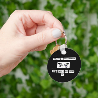 Programmer's Disclaimer T-Shirt Key Ring