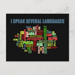 Programmers Have Multiple Programming Skills Postcard