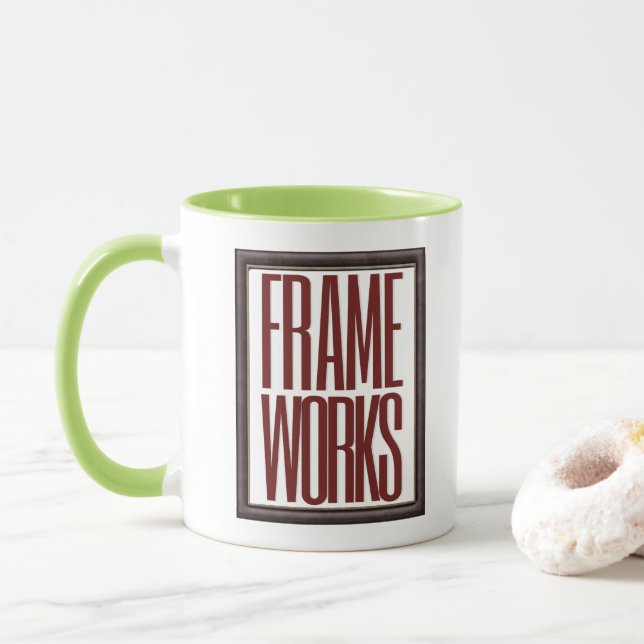 Programming and Software Engineering Framework Mug (With Donut)