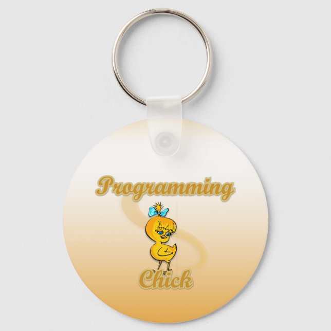 Programming Chick Key Ring (Front)