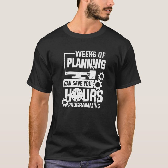 Programming Code For A Programmer T-Shirt (Front)