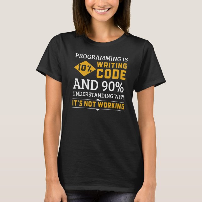 Programming Code Understanding Why It's Not Workin T-Shirt (Front)