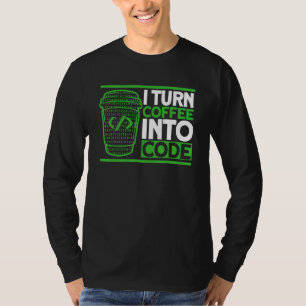 Programming Coffee Code Coding Software Developer  T-Shirt