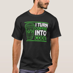 Programming Coffee Code Coding Software Developer T-Shirt