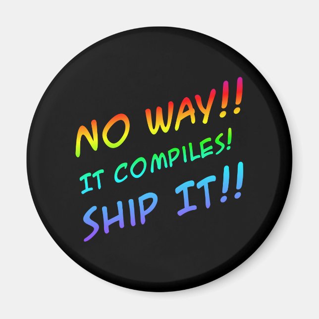 Programming Humour Magnet (Front)