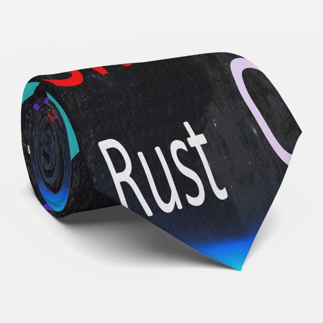 Programming Languages Colourful Design Tie (Rolled)