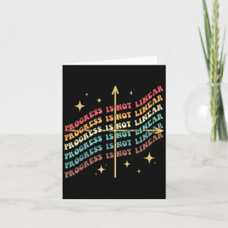 Progress Is Not Linear Sped Motivational Insration Card