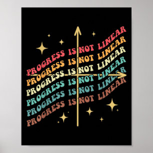 Progress Is Not Linear Sped Motivational Insration Poster