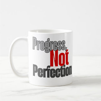 Progress not perfection coffee mug