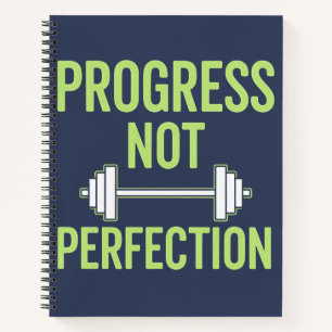 Progress Not Perfection – Inspirational Gym Notebook