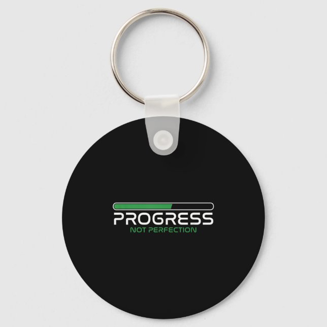 Progress Not Perfection _ Motivation Insration  Key Ring (Front)