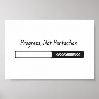 Progress Not Perfection – Poster Art