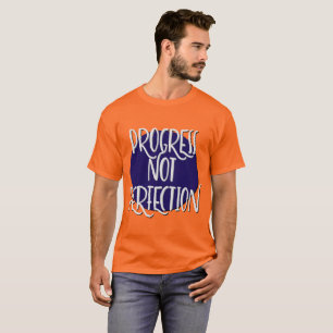 Progress Not Perfection Slogan T-Shirt