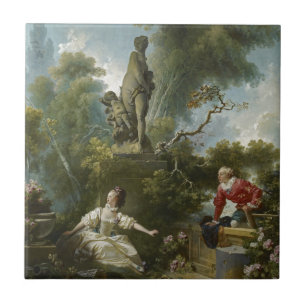 Progress of Love: The Rendezvous by Fragonard Tile