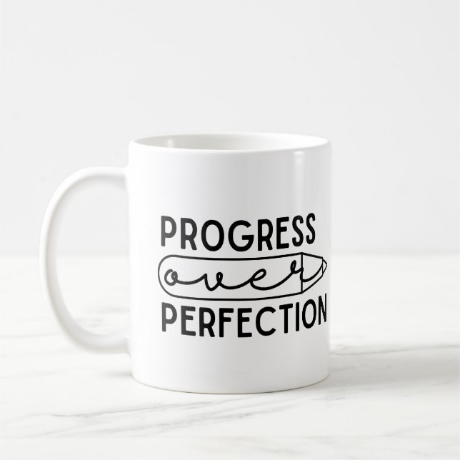 Progress Over Perfection Coffee Mug (Left)