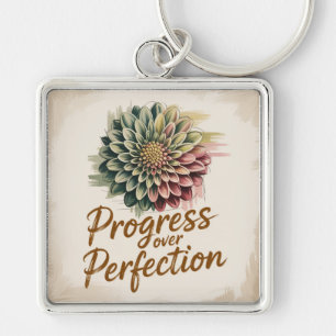 Progress Over Perfection Key Ring