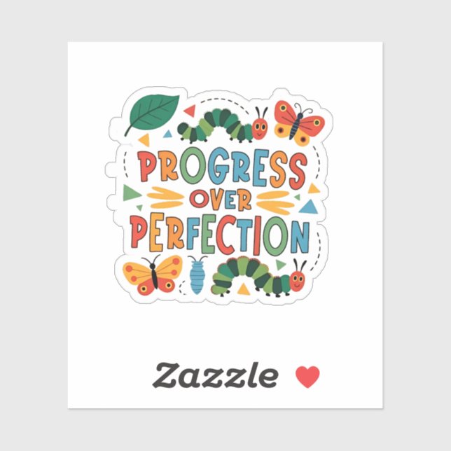 Progress Over Perfection Kndergarten Bugs (Sheet)