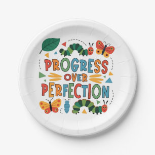 Progress Over Perfection Kndergarten Bugs Paper Plate