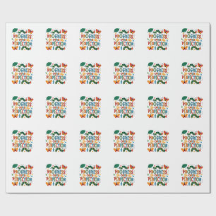 Progress Over Perfection Kndergarten Bugs Wrapping Paper