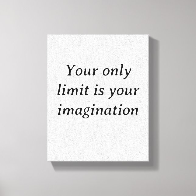 Progress Over Perfection – Minimalist Motivational Canvas Print (Front)