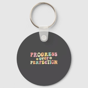 Progress Over Perfection Motivational Back To Scho Key Ring