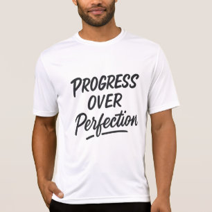 Progress Over Perfection – Motivational Gym T-Shirt