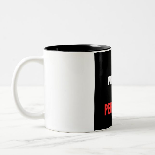 Progress Over Perfection Powerlifting Gym Motivati Two-Tone Coffee Mug (Left)