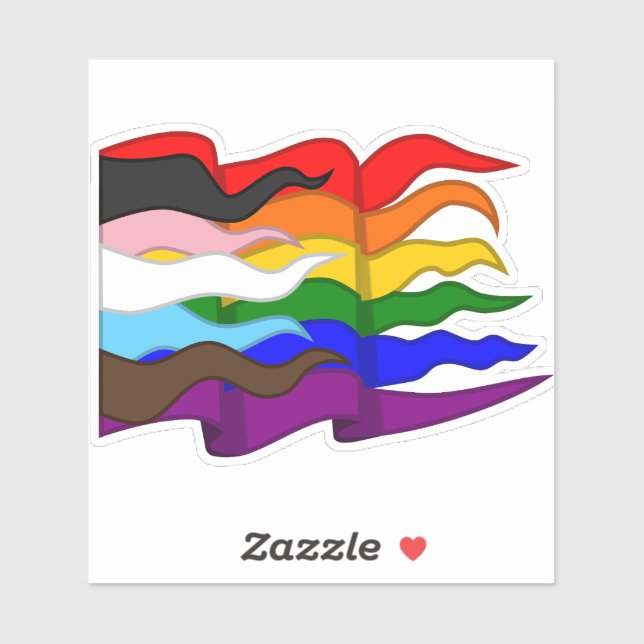 Progress Pride Flag (Sheet)