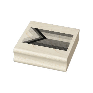 Progress Pride Flag LGBTQ+ Rubber Stamp
