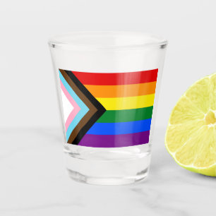 Progress Pride Flag LGBTQ+ Shot Glass