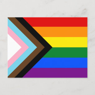 Progress Pride Flag Postcard