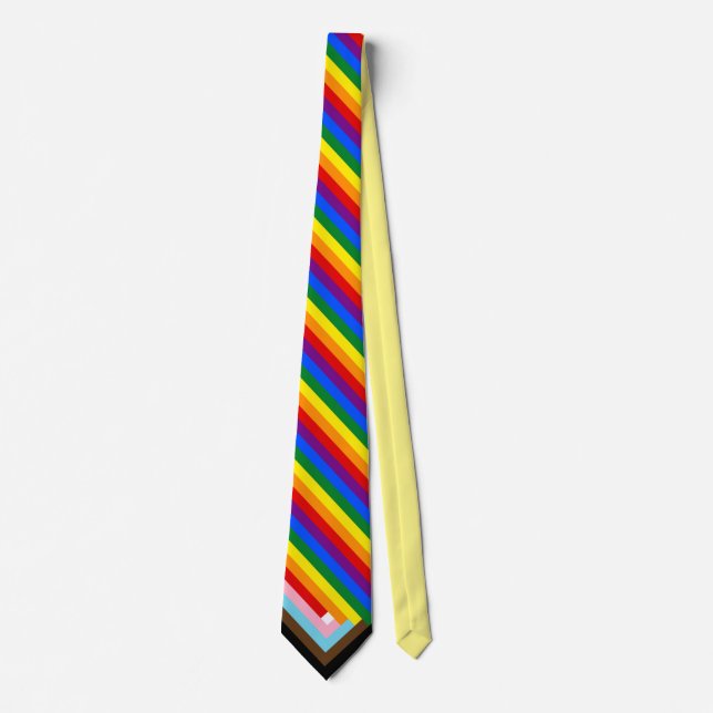 Progress Pride Flag Tie (Front)