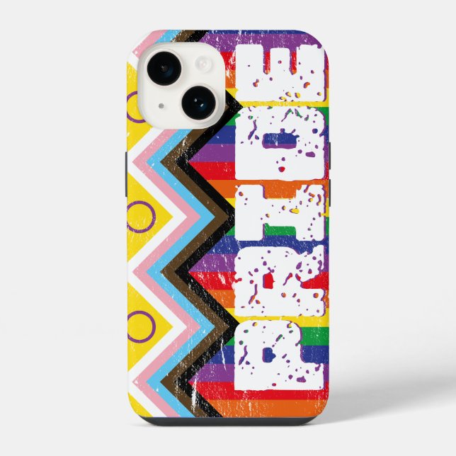 Progress Pride LGBTQ  iPhone Case (Back)