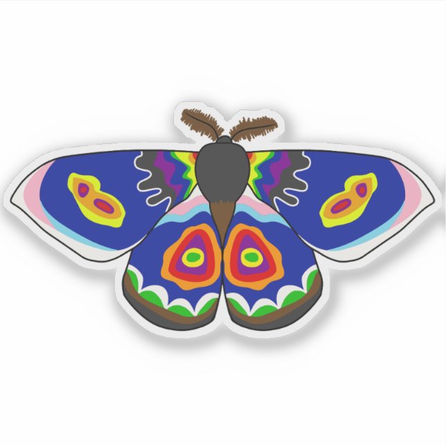 Progress Pride Moth (Front)