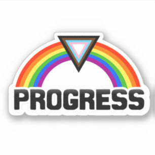 Progress Pride Rainbow Sticker