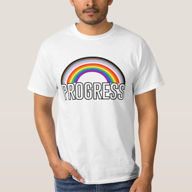 Progress Pride Rainbow T-Shirt (Front)