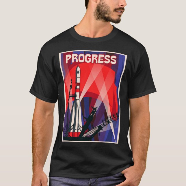 Progress SOVI8 Vintage Propaganda T-Shirt (Front)