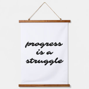 Progress Wood Topped Wall Tapestry