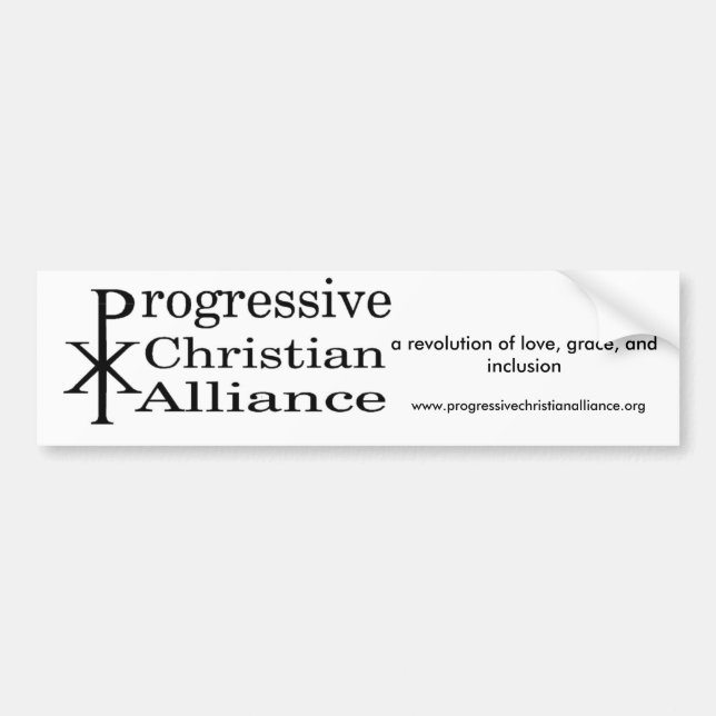 Progressive Christian Alliance "Logo" Bumper Sticker (Front)